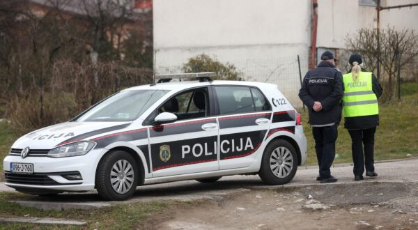 26.02.2025., Sarajevo, Bosna i Hercegovina - Policija ispred Suda BiH uoci izricanja presude Miloradu Dodiku. Photo: Armin Durgut/PIXSELL