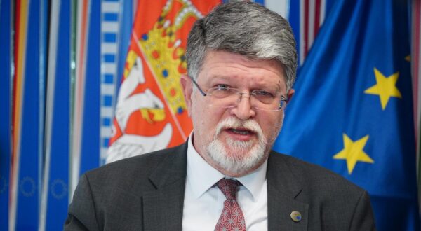 26, February, 2025, Belgrade - The European Parliament rapporteur for Serbia, Tonino Picula, took the opportunity to talk to journalists in Belgrade at the end of his visit. Tonino Picula. Photo: M.M./ATAImages

26, februar, 2025, Beograd - Izvestilac Evropskog parlamenta za Srbiju Tonino Picula iskoristio je priliku da razgovara sa novinarima u Beogradu na kraju svoje posete. Photo: M.M./ATAImages Photo: M.M/ATA Images/PIXSELL