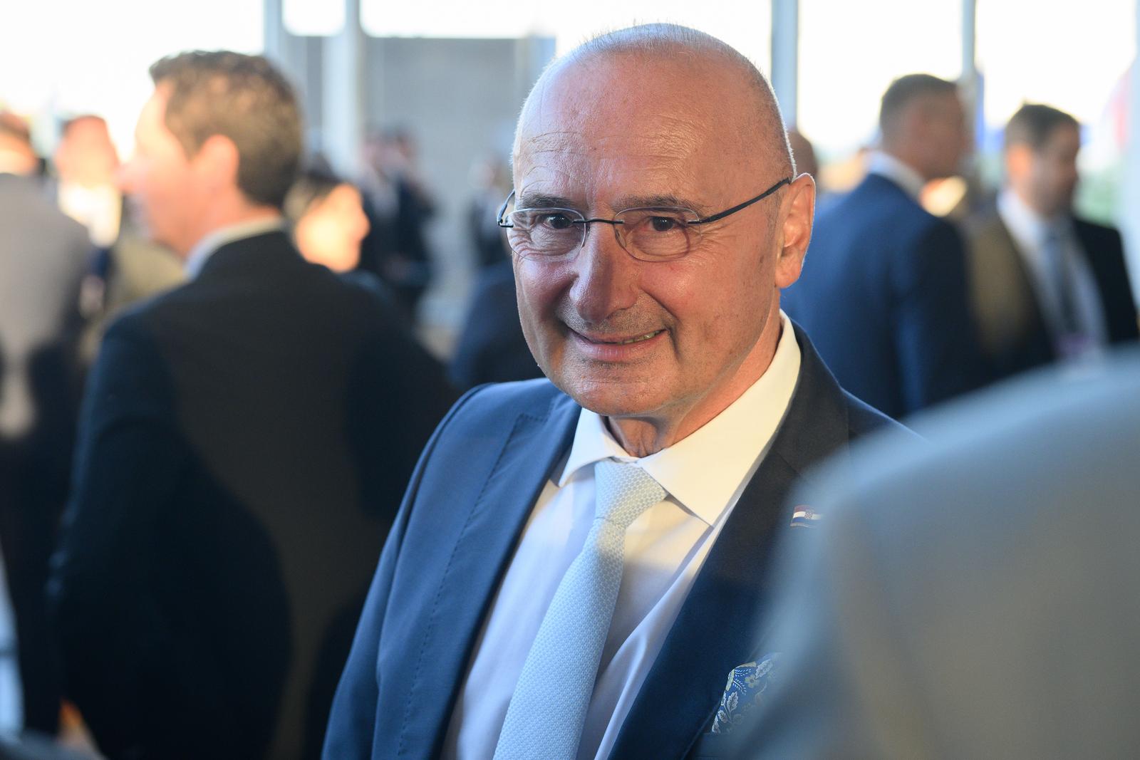 26.08.2025., Zagreb - Svecano primanje za hrvatske veleposlanike, generalne konzule, konzule i vojne izaslanike te strane veleposlanike u Republici Hrvatskoj odrzano je u Nacionalnoj i sveucilisnoj knjiznici. Gordan Grlic Radman.
 Photo: Davor Puklavec/PIXSELL