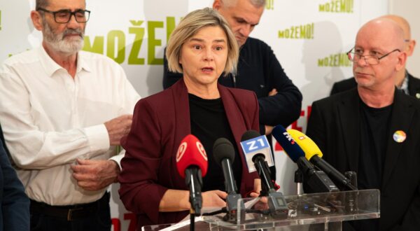 26.10.2025., Mozemo, Zagreb - Konferencija za medije povodom predstavljanja kampanje "Branili smo slobodu". Photo: Luka Antunac/PIXSELL