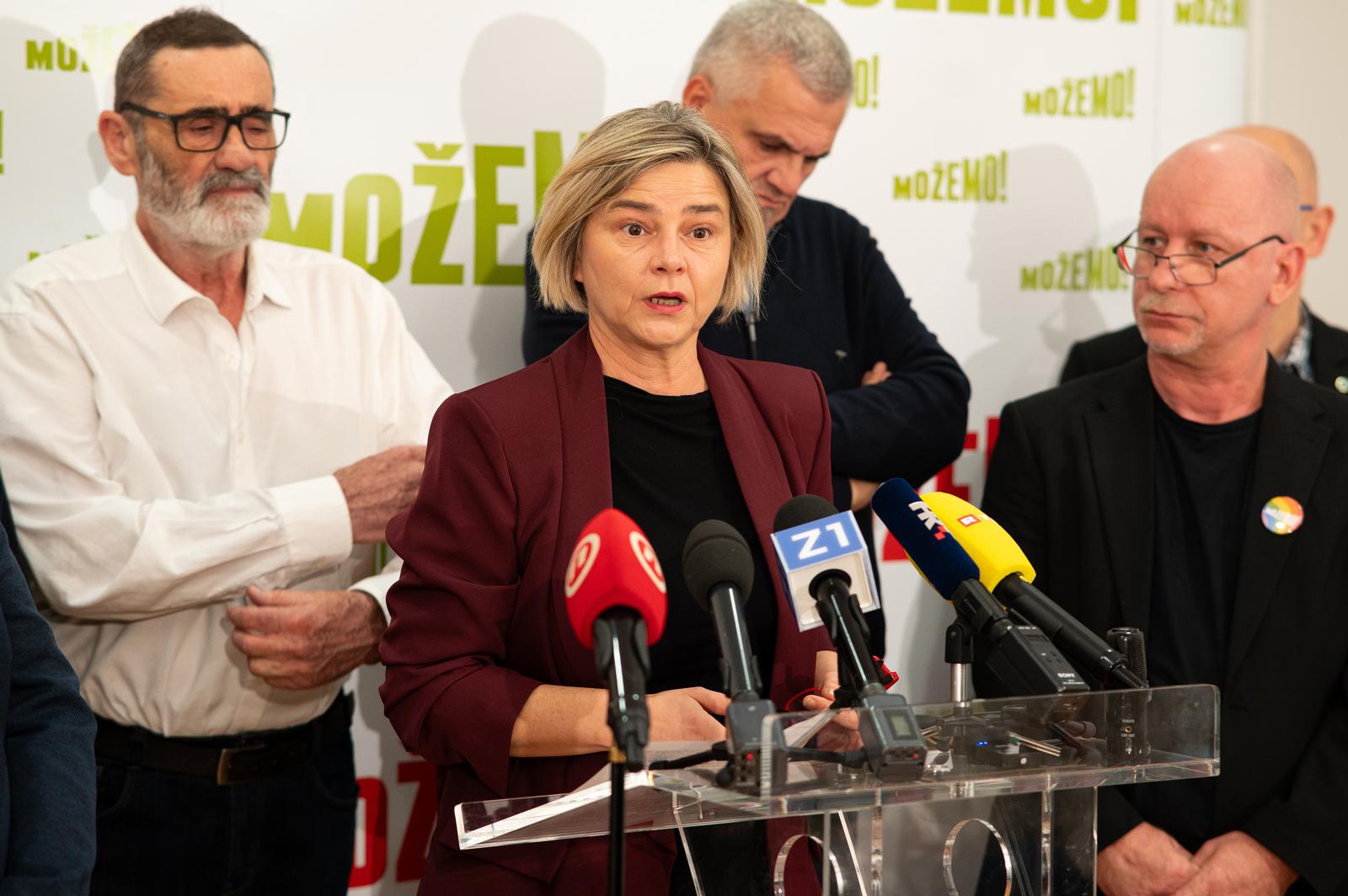 26.10.2025., Mozemo, Zagreb - Konferencija za medije povodom predstavljanja kampanje "Branili smo slobodu". Photo: Luka Antunac/PIXSELL