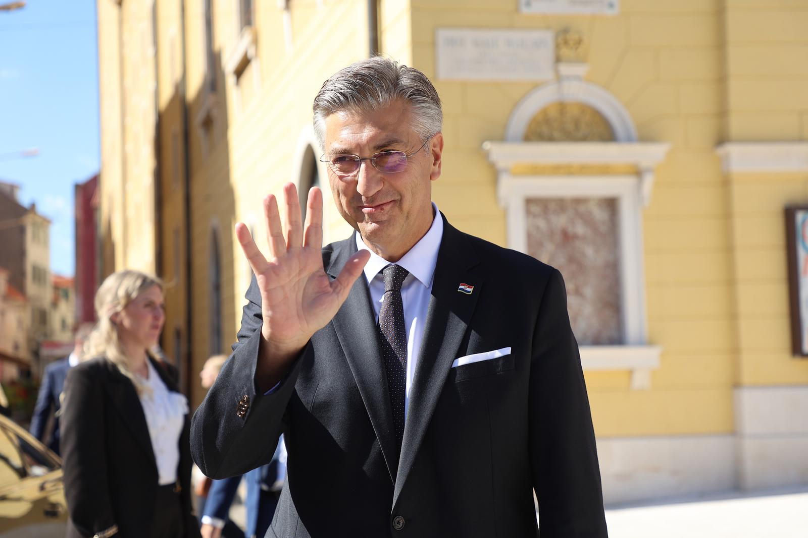 29.09.2025., Split - Svecana sjednica Splitsko-dalmatinske zupanije povodom Dana zupanije na kojem nazoci  i predsjednik Vlade Republike Hrvatske Andrej Plenkovic.  Photo: Ivana Ivanovic/PIXSELL