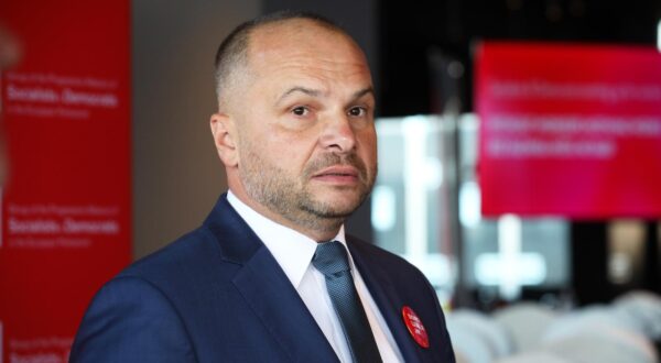 29.09.2025., Opatija -  Susret kluba socijalista i demokrata u Europskom parlamentu (S&D). Izjave su dali Sinisa Hajdas Doncic, Biljana Borzan i Iratxe Garcia Pirez (predsjednica S&D grupe. Photo: Goran Kovacic/PIXSELL