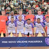 29.10.2025., Gradski Sportski Centar Makarska, Makarska - UEFA Futsal Liga prvaka, skupina 4, 1. kolo, Kairat Almaty - MNK Novo Vrijeme. Photo: Matko Begovic/PIXSELL