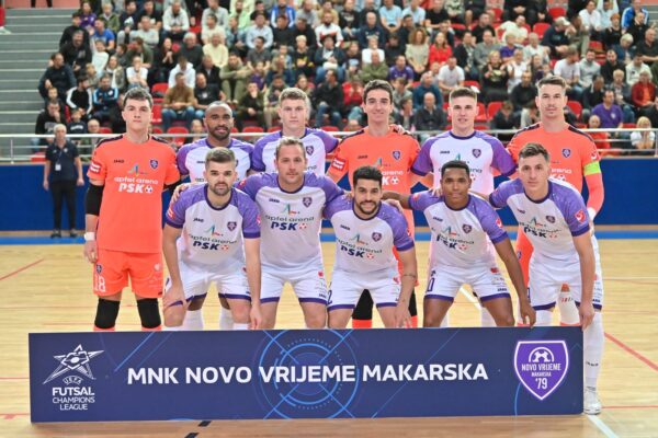 29.10.2025., Gradski Sportski Centar Makarska, Makarska - UEFA Futsal Liga prvaka, skupina 4, 1. kolo, Kairat Almaty - MNK Novo Vrijeme. Photo: Matko Begovic/PIXSELL