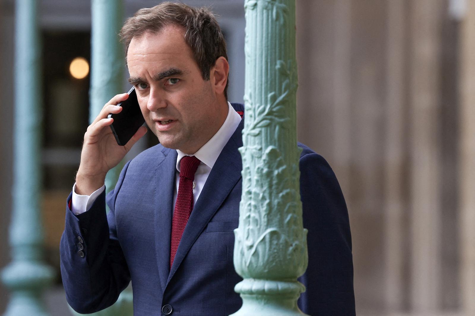 Outgoing Minister for the Armed Forces Sebastien Lecornu attends a session of the Constitutional Council to mark the re opening of the Council of State, in Paris, France on September 11, 2024. Photo by Stephane Lemouton/Pool/ABACAPRESS.COM Photo: Lemouton Stephane/Pool/ABACA/ABACA