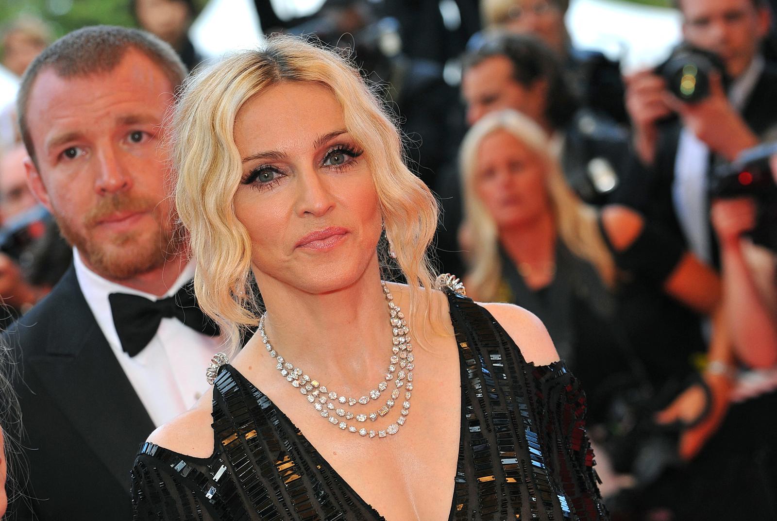 File photo dated May 21, 2008 of Guy Ritchie and Madonna seen arriving at the Palais des Festivals in Cannes, Southern France, for the screening of Steven Soderbergh's Che presented in competition at the 61st Cannes Film Festival. Madonna’s upcoming Celebration tour has been postponed after the singer was hospitalized with a “serious bacterial infection”, according to an Instagram post from her longtime manager Guy Oseary. The tour was scheduled to kick off in Vancouver on 15 July. Photo by Hahn-Nebinger-Orban/ABACAPRESS.COM Photo: Hahn-Nebinger-Orban/ABACA/ABACA