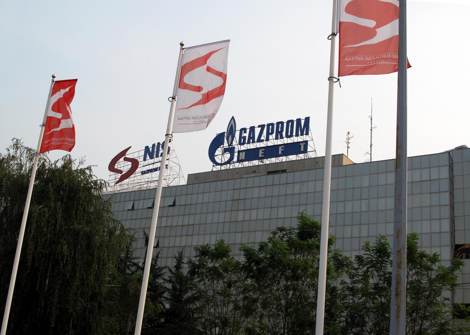 The headquarter of Gazprom and Naftna Industrija Srbije (NIS) are pictured in Belgrade, Serbia, 31 August 2012. Russian company Gazprom has purchased NIS. Photo: Thomas Brey/DPA/PIXSELL