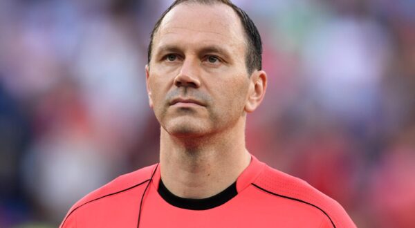 Referee Jonas Eriksson of Sweden is seen during the UEFA EURO 2016 semi final soccer match between Portugal and Wales at the Stade de Lyon in Lyon, France, 06 July 2016. Photo: Arne Dedert/dpa (RESTRICTIONS APPLY: For editorial news reporting purposes only. Not used for commercial or marketing purposes without prior written approval of UEFA. Images must appear as still images and must not emulate match action video footage. Photographs published in online publications (whether via the Internet or otherwise) shall have an interval of at least 20 seconds between the posting.)/DPA/PIXSELL