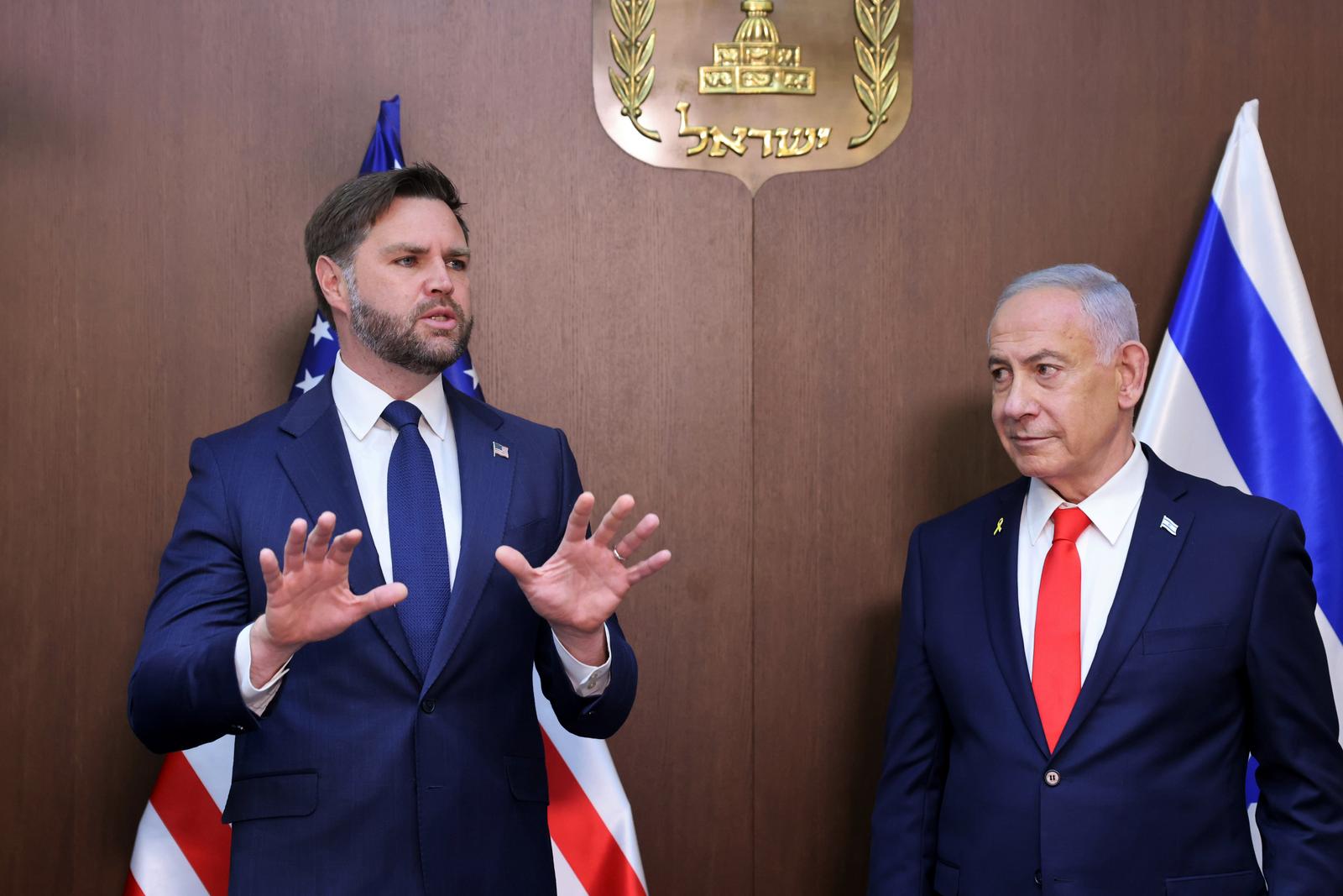 JD Vance i Benjamin Netanyahu