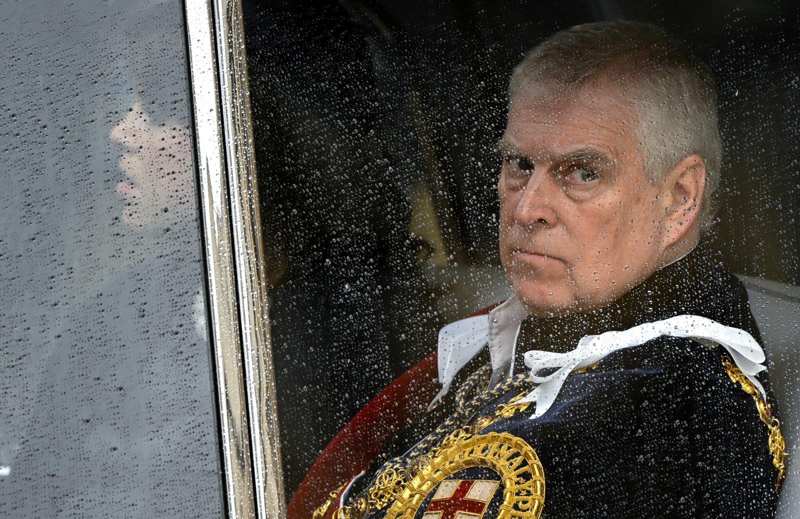 File photo dated 06/05/23 of The Duke of York departs Westminster Abbey, London, following the Coronation of King Charles III and Queen Camilla. Prince Andrew is stop using all of his titles and honours, including the Duke of York, he has announced in a statement released by Buckingham Palace. Issue date: Friday October 17, 2025. Photo: Toby Melville/PRESS ASSOCIATION